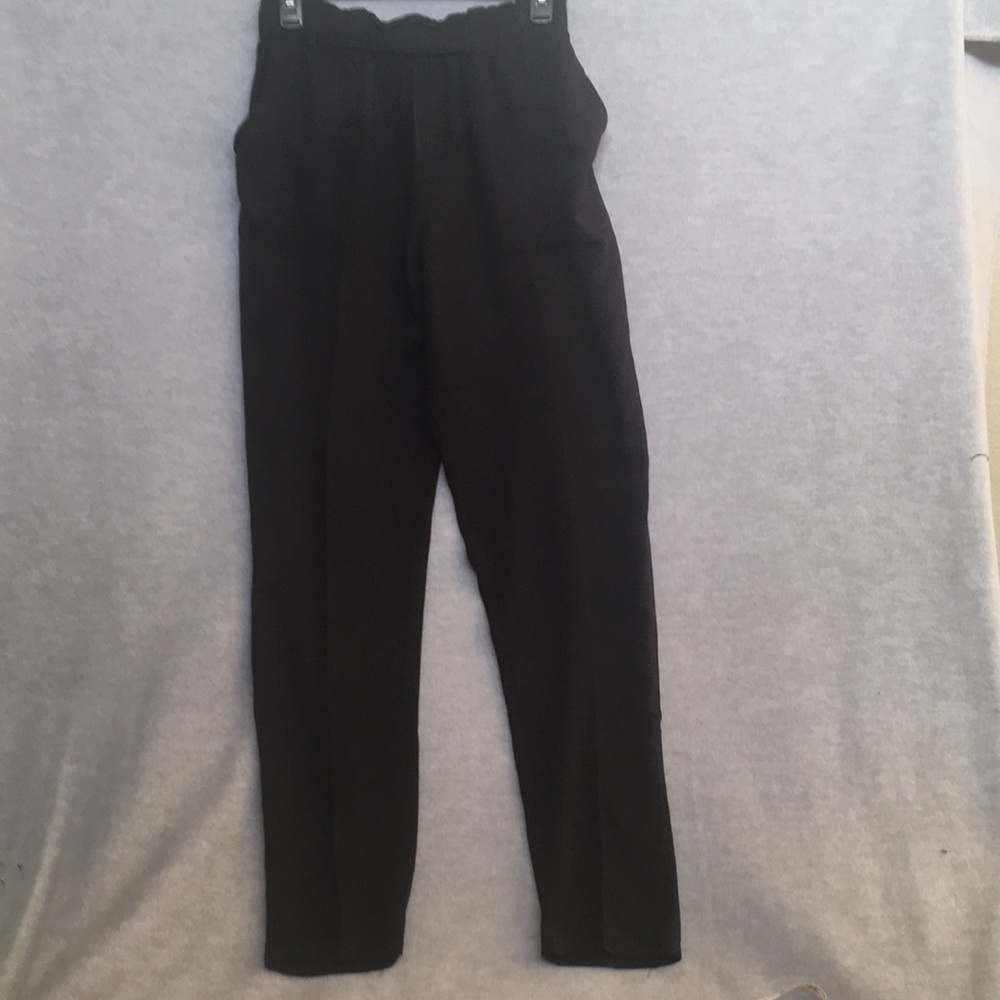 SHINESTAR Boho Leisure Stretch Paper Bag Waist 2 Pockets Casual Ankle Lnth Pants